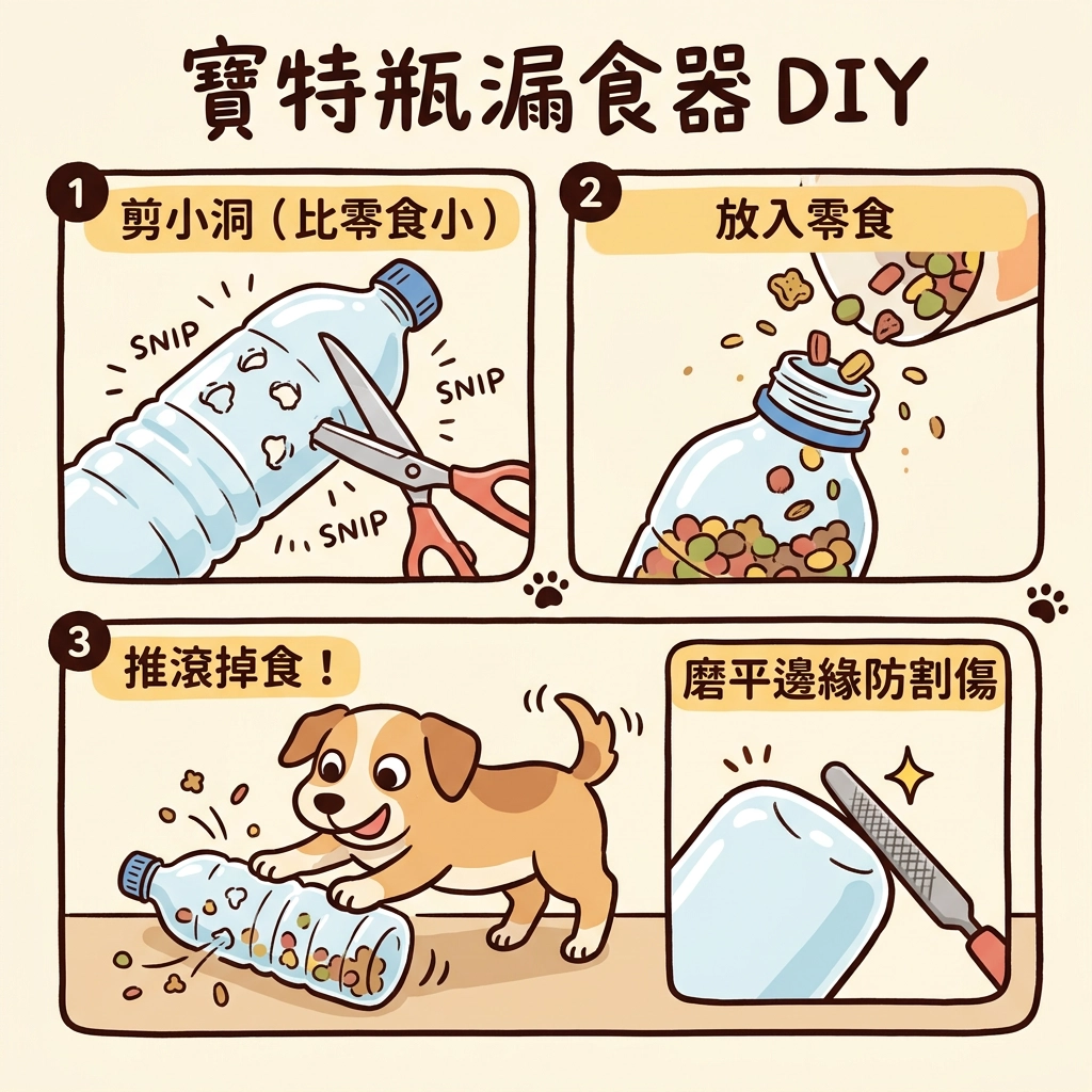 藏食玩具DIY｜寶特瓶漏食器