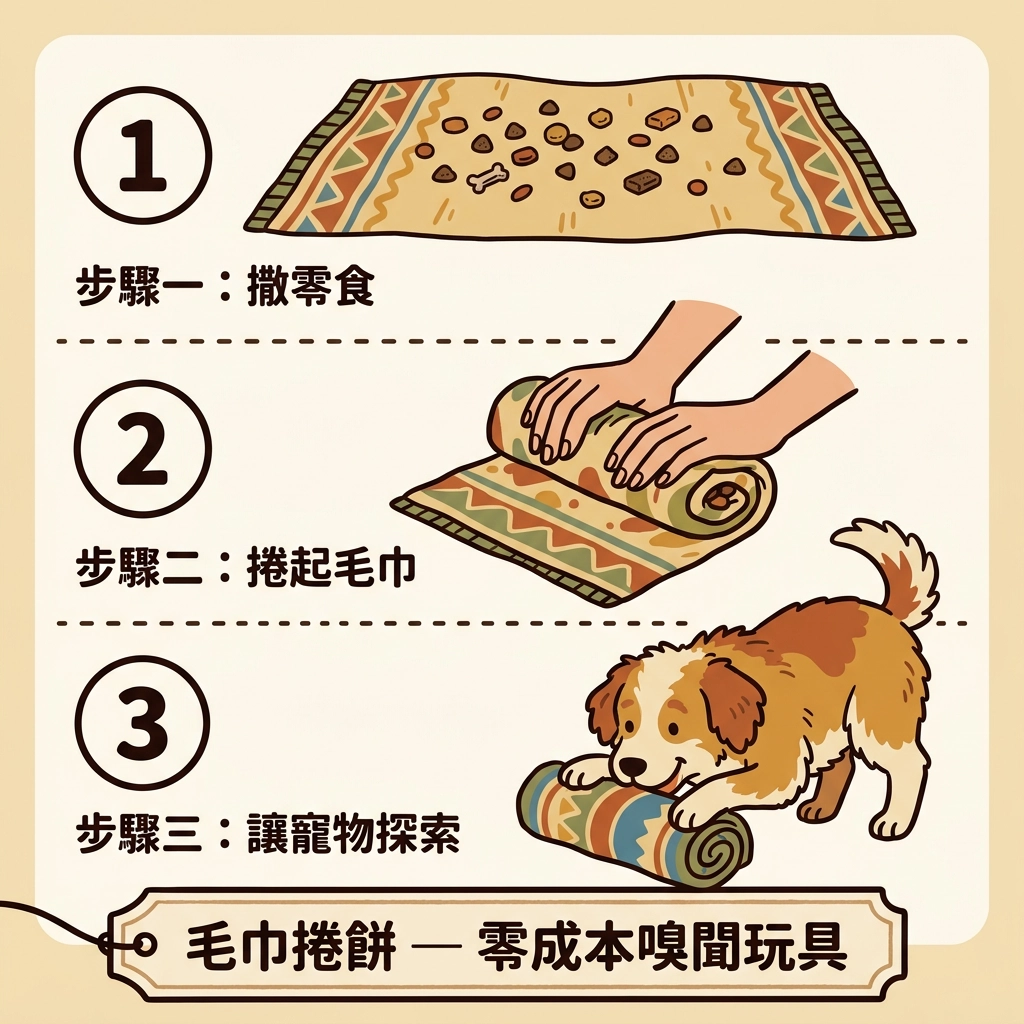 藏食玩具DIY｜毛巾捲餅