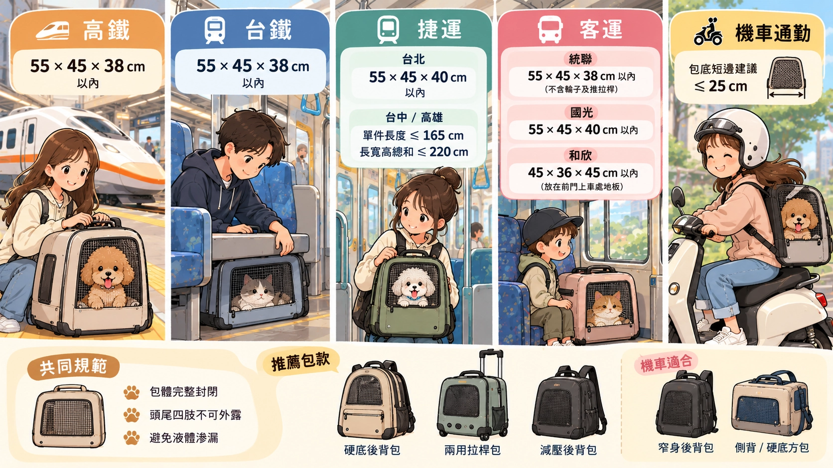 大眾運輸與機車通勤尺寸規範與推薦包款／冠強吃喝玩樂