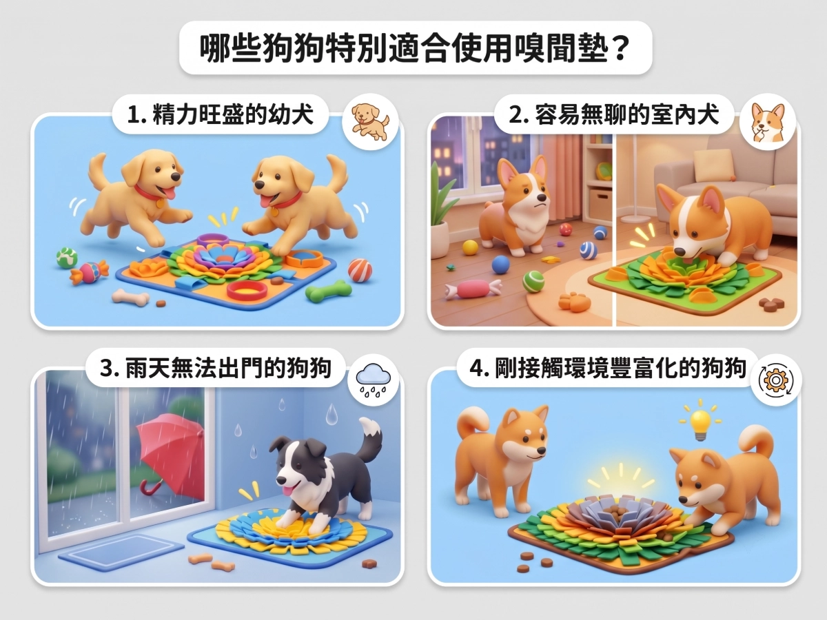 哪些狗狗特別適合使用嗅聞墊