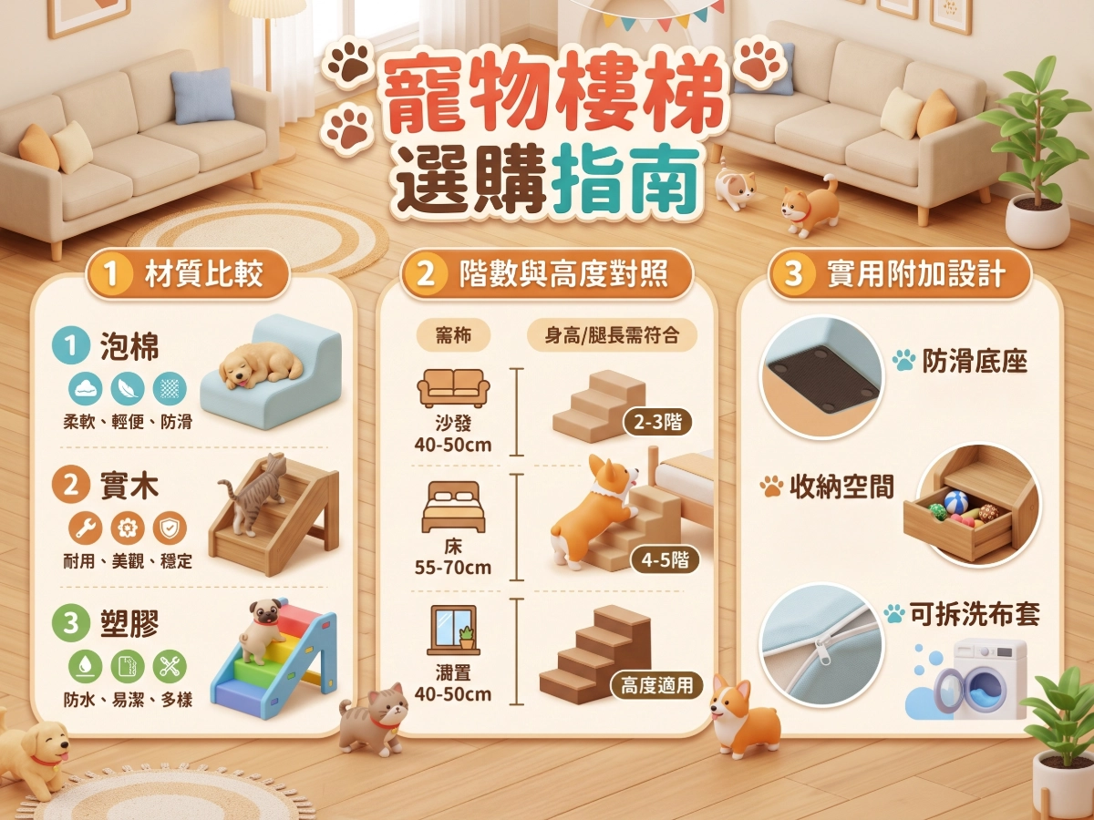寵物樓梯選購指南