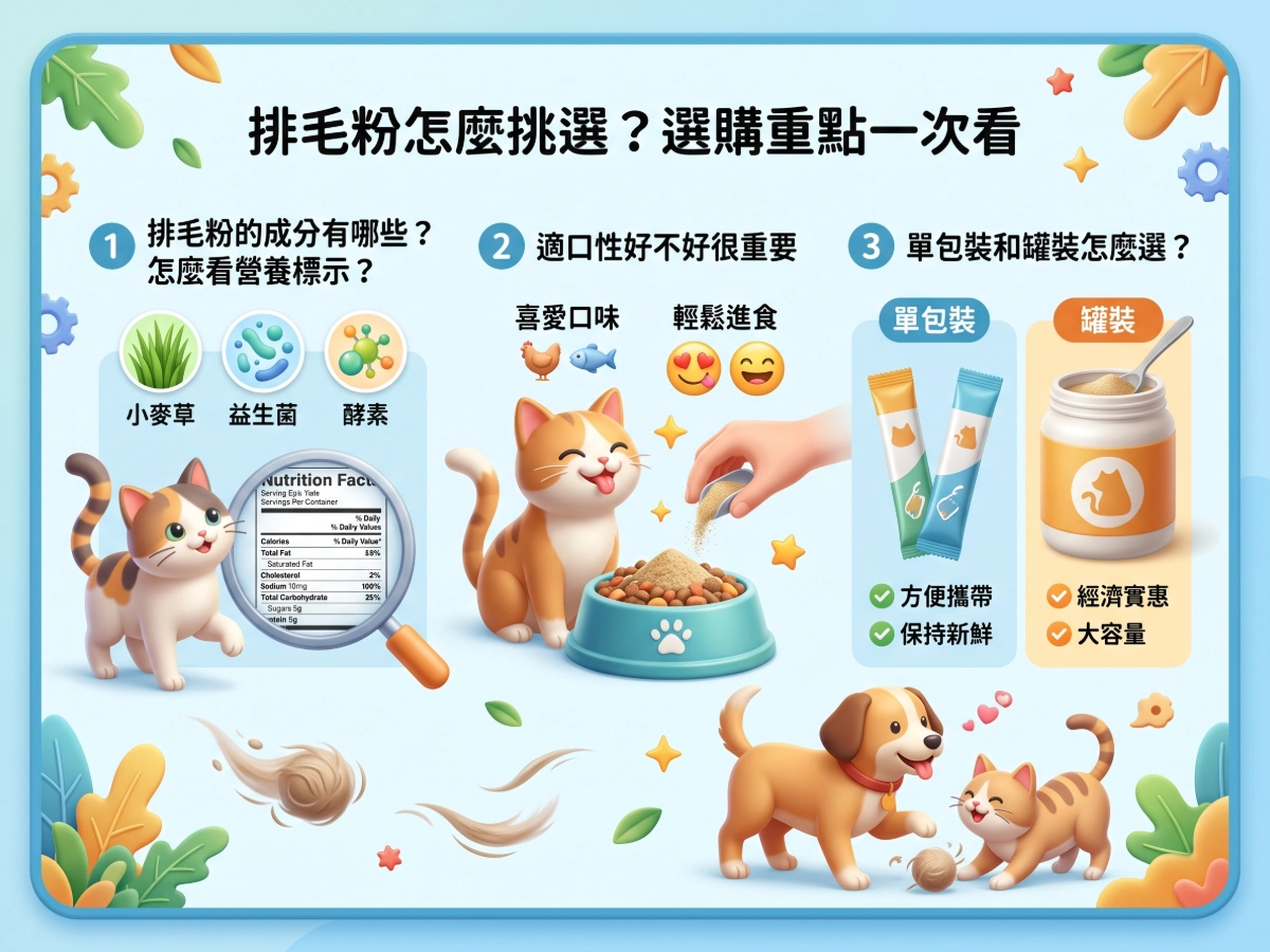 排毛粉怎麼挑選?選購重點一次看