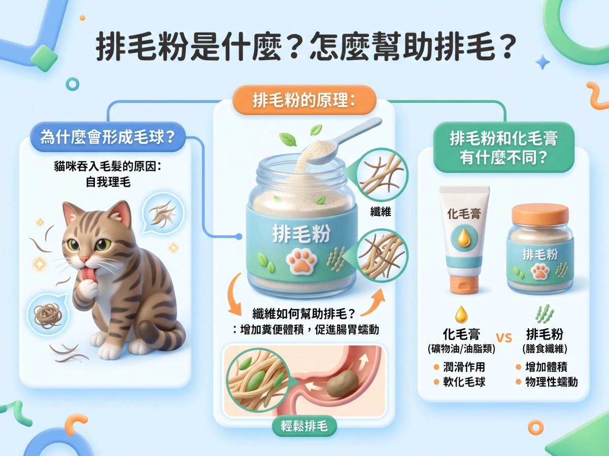 排毛粉是什麼?怎麼幫助排毛?