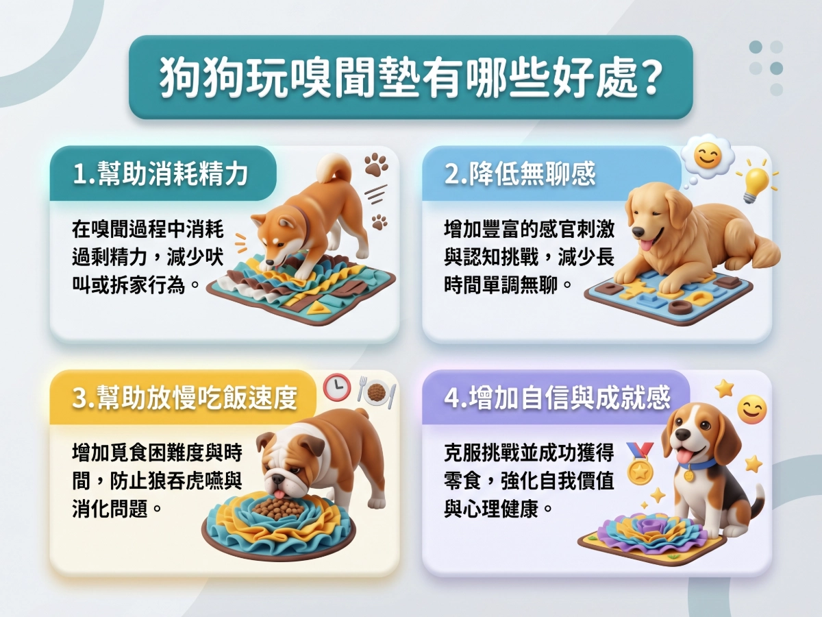 狗狗玩嗅聞墊有哪些好處