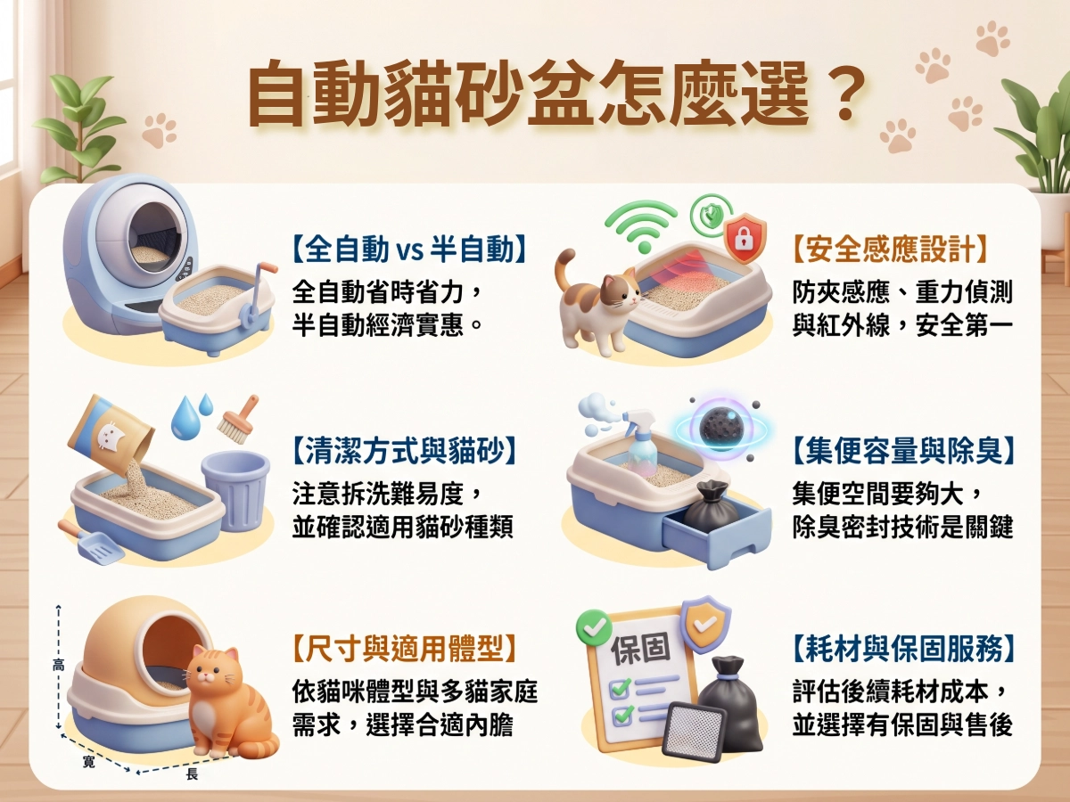 自動貓砂盆怎麼選？