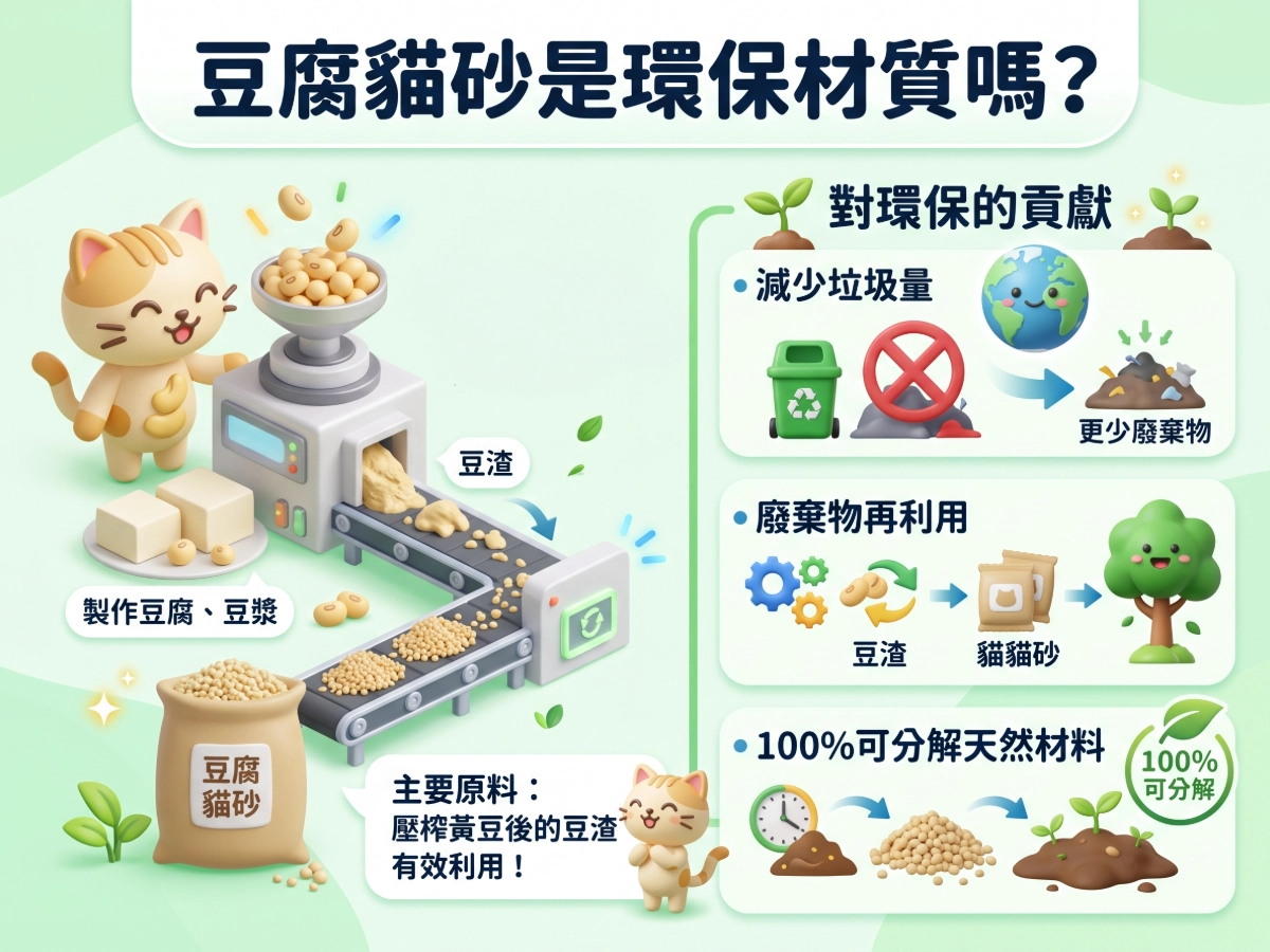 豆腐貓砂是環保材質嗎