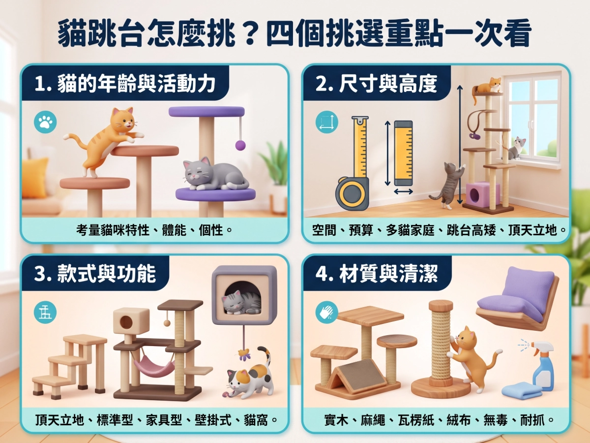 貓跳台怎麼挑?四個挑選重點一次看